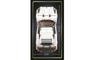 Zestaw Klocków Autko 1034el.Białe