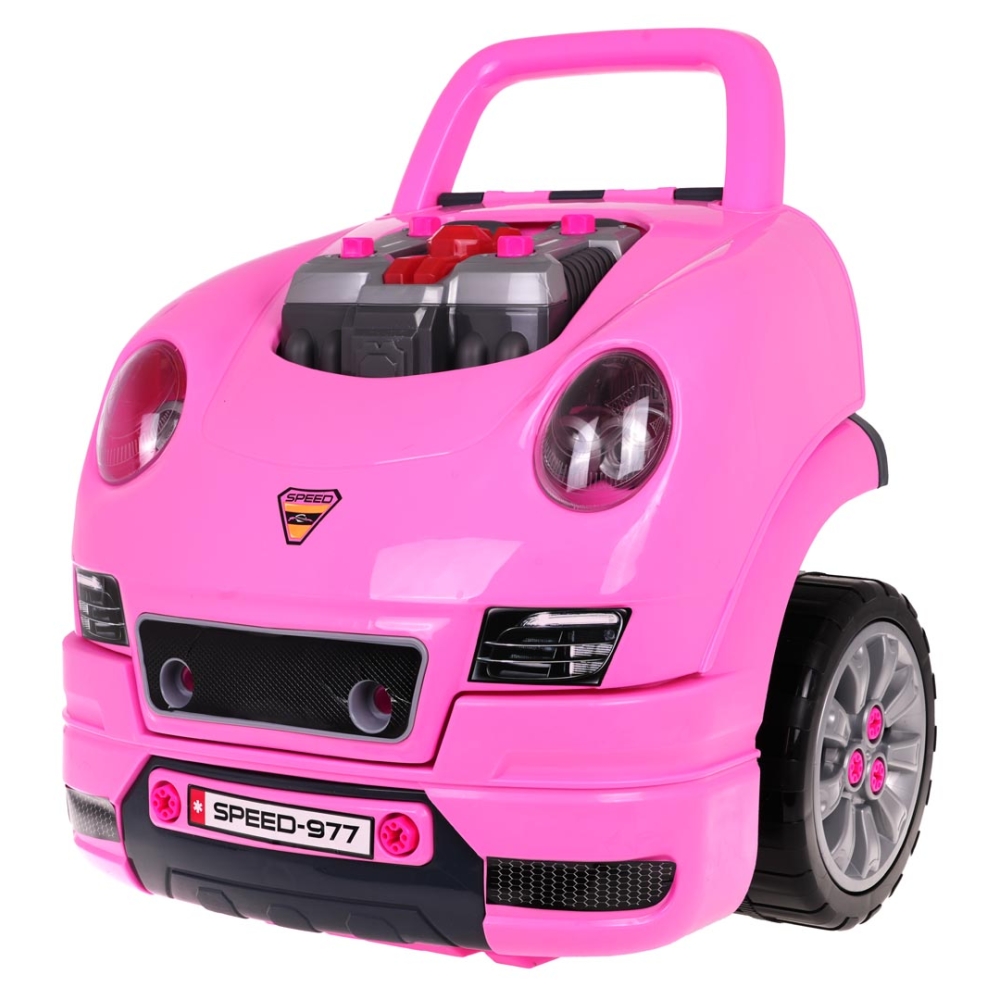 Jaunojo mechaniko dirbtuvės rožinės spalvos
