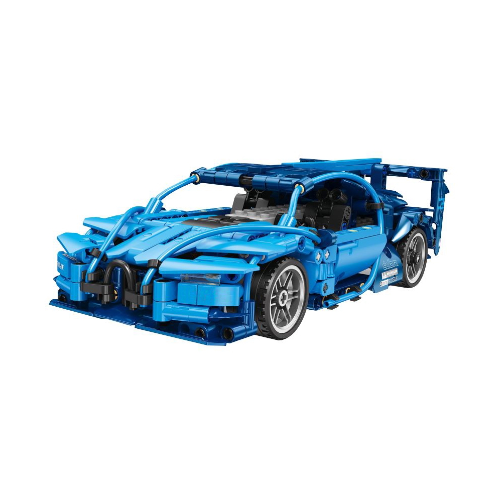 Konstruktorius Automobilis 523 el. Mėlynas-Žaislai, Konstruktoriai, Lego, statybiniai blokai-e-vaikas