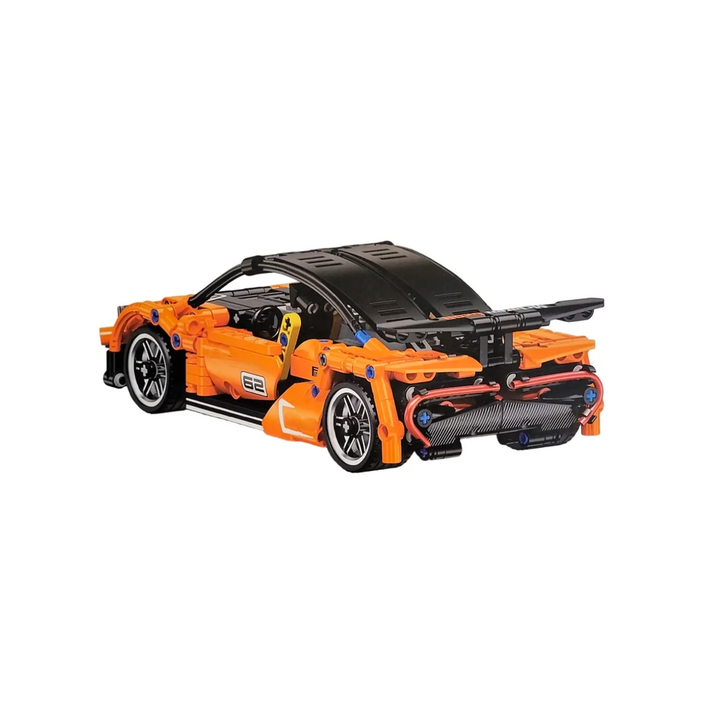 Konstruktorius Sportinis automobilis 491 el. Oranžinis-Žaislai, Konstruktoriai, Lego, statybiniai blokai-e-vaikas