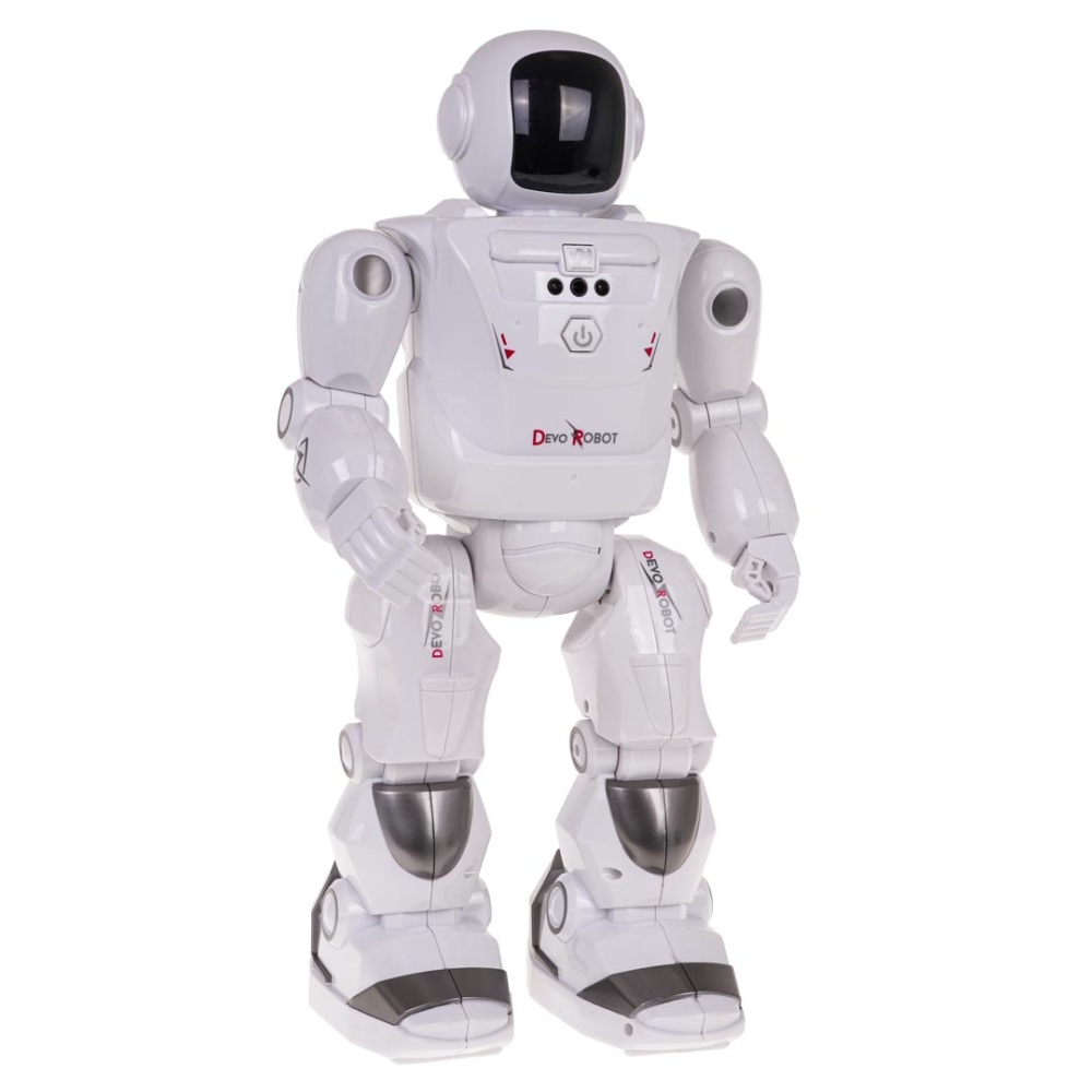 Nuotoliniu būdu valdomas robotas MEGA Robot R/C, baltas-Žaislai, Robotai-e-vaikas