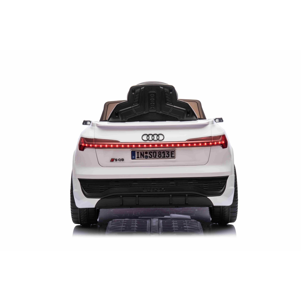 Elektromobilis Audi SQ8, White 2168-Elektromobiliai vaikams, Visureigiai-e-vaikas
