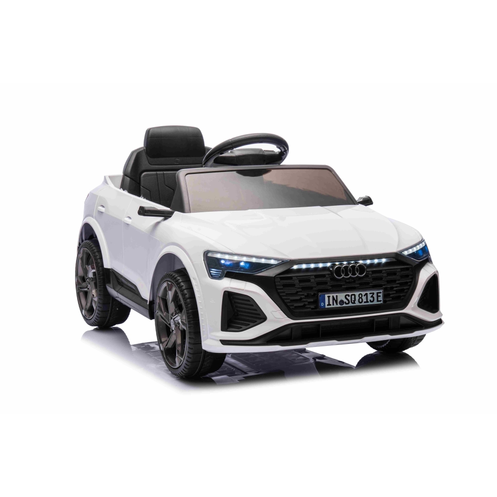 Elektromobilis Audi SQ8, White-Elektromobiliai vaikams, Visureigiai-e-vaikas