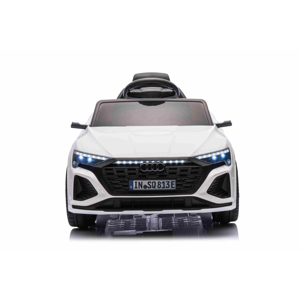 Elektromobilis Audi SQ8, White 2168-Elektromobiliai vaikams, Visureigiai-e-vaikas