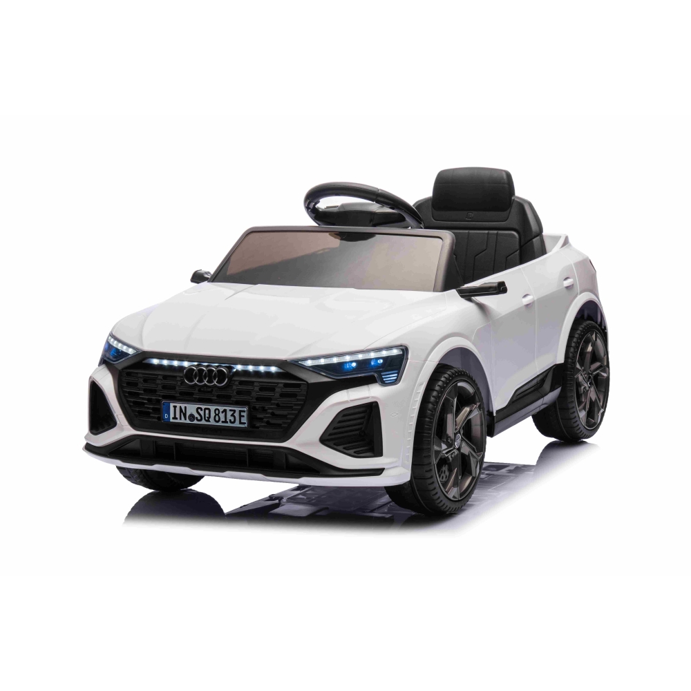 Elektromobilis Audi SQ8, White 2168-Elektromobiliai vaikams, Visureigiai-e-vaikas