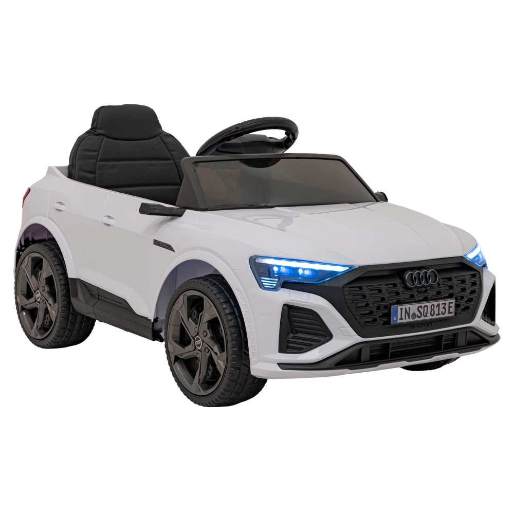 Elektromobilis Audi SQ8, White-Elektromobiliai vaikams, Visureigiai-e-vaikas