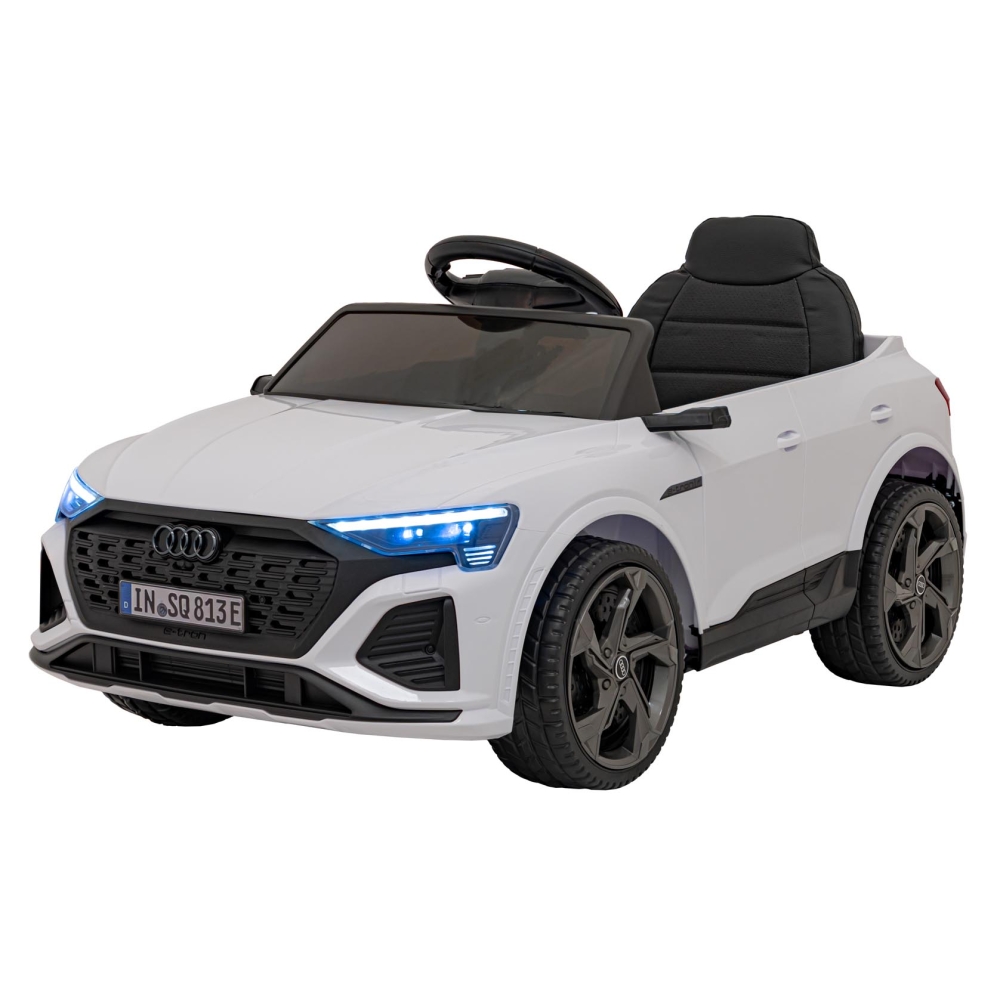 Elektromobilis Audi SQ8, White-Elektromobiliai vaikams, Visureigiai-e-vaikas