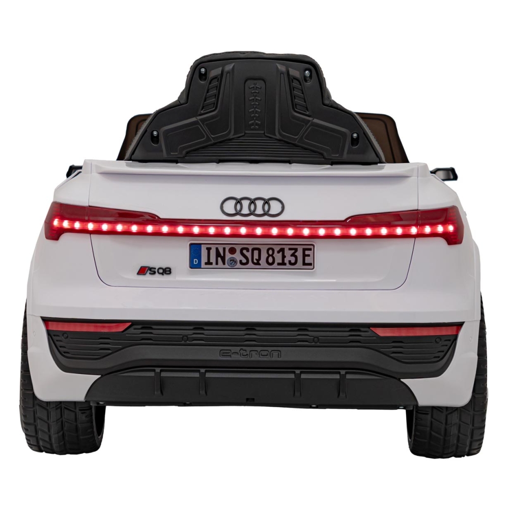 Elektromobilis Audi SQ8, White-Elektromobiliai vaikams, Visureigiai-e-vaikas