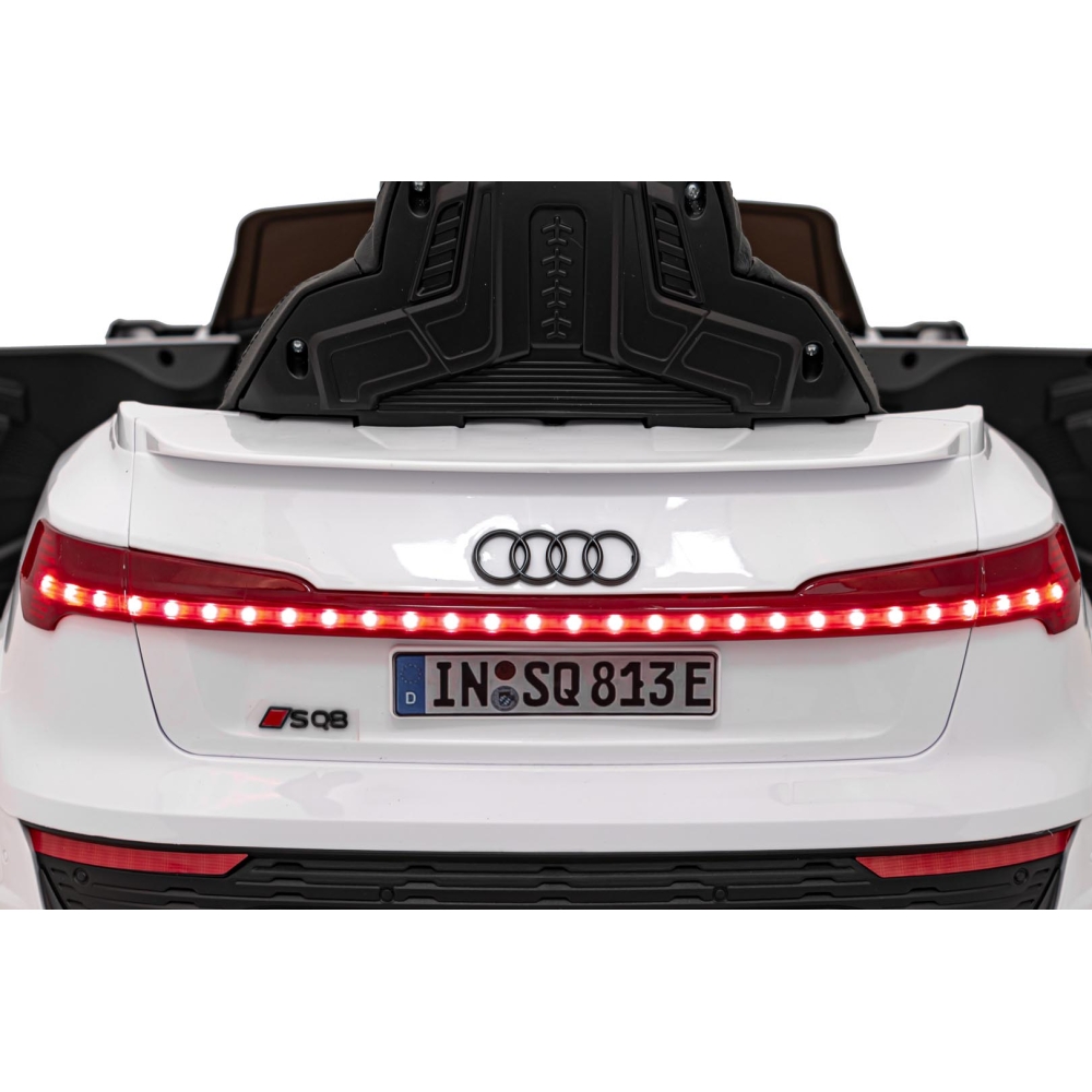 Elektromobilis Audi SQ8, White-Elektromobiliai vaikams, Visureigiai-e-vaikas