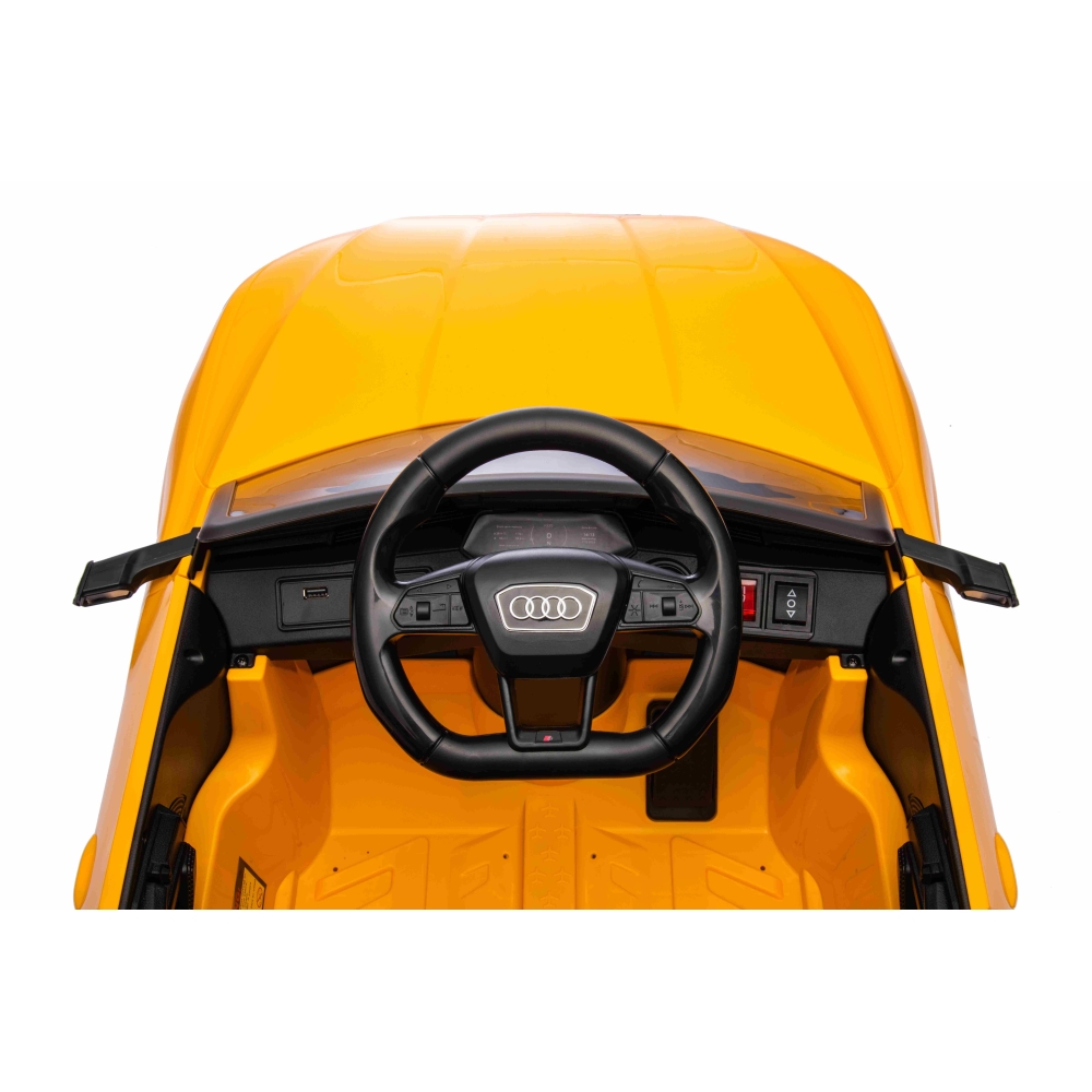 Elektromobilis Audi SQ8, Yellow 2168-Elektromobiliai vaikams, Visureigiai-e-vaikas