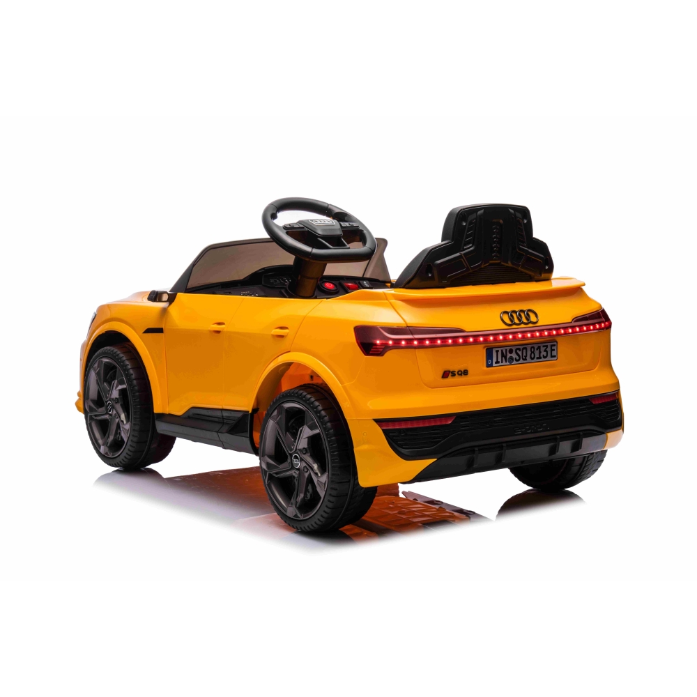 Elektromobilis Audi SQ8, Yellow 2168-Elektromobiliai vaikams, Visureigiai-e-vaikas