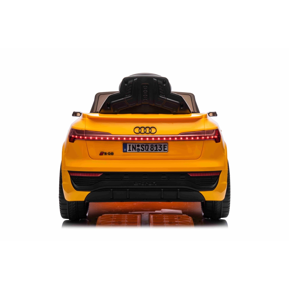 Elektromobilis Audi SQ8, Yellow 2168-Elektromobiliai vaikams, Visureigiai-e-vaikas
