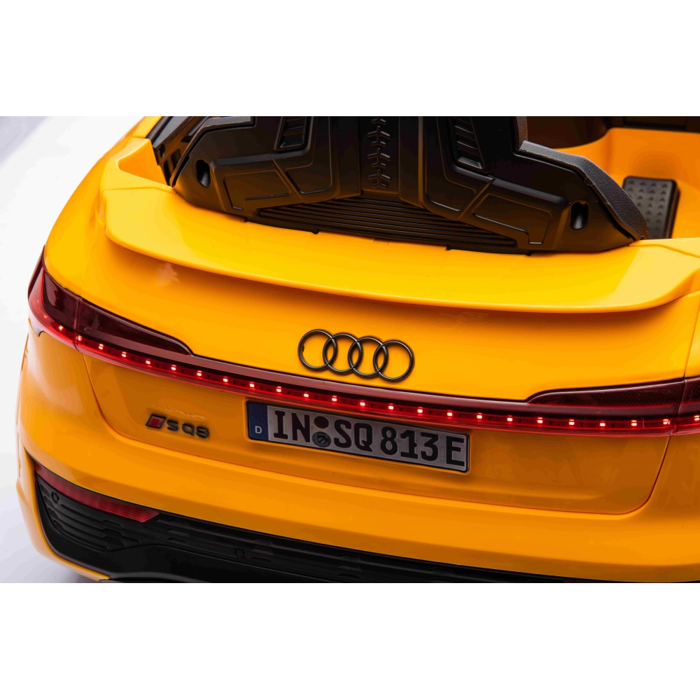 Elektromobilis Audi SQ8, Yellow 2168-Elektromobiliai vaikams, Visureigiai-e-vaikas