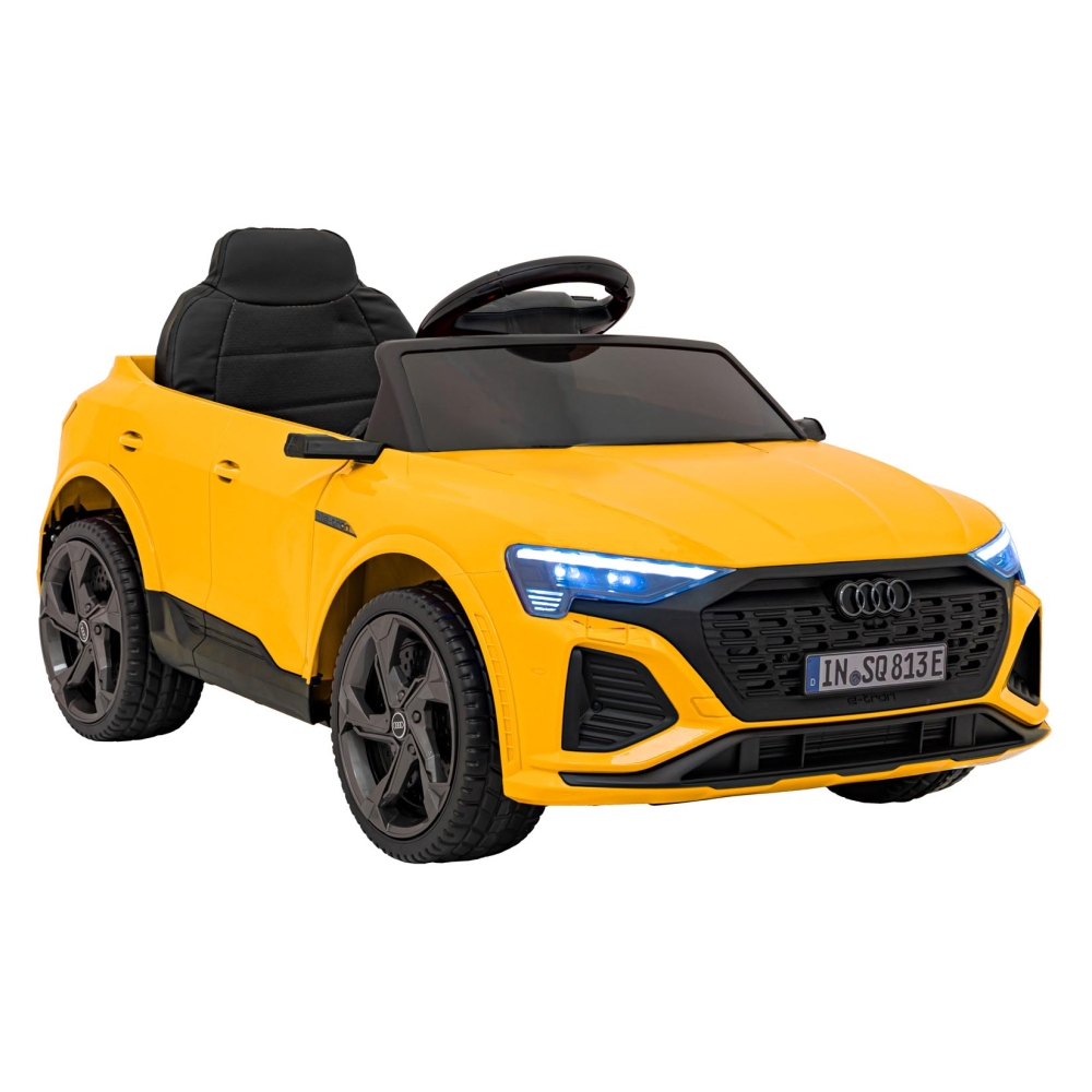 Elektromobilis Audi SQ8, Yellow 2168-Elektromobiliai vaikams, Visureigiai-e-vaikas