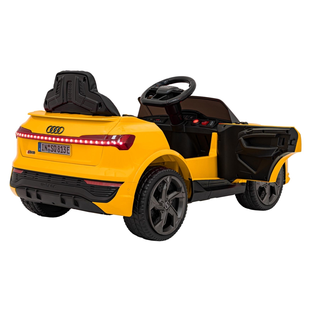 Elektromobilis Audi SQ8, Yellow 2168-Elektromobiliai vaikams, Visureigiai-e-vaikas