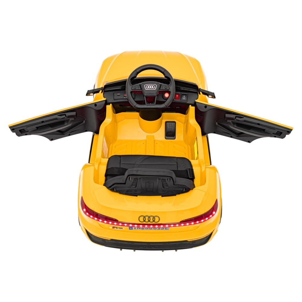 Elektromobilis Audi SQ8, Yellow 2168-Elektromobiliai vaikams, Visureigiai-e-vaikas