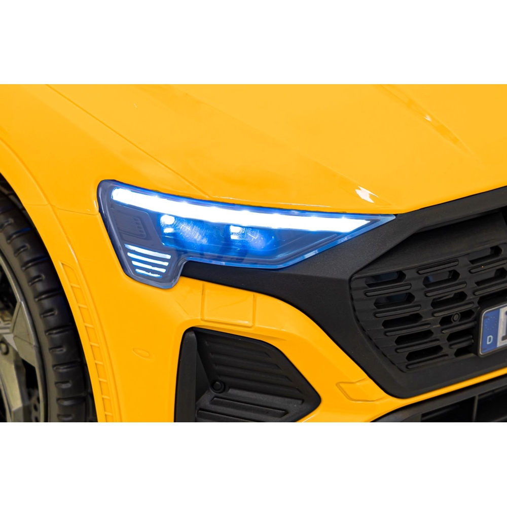 Elektromobilis Audi SQ8, Yellow 2168-Elektromobiliai vaikams, Visureigiai-e-vaikas