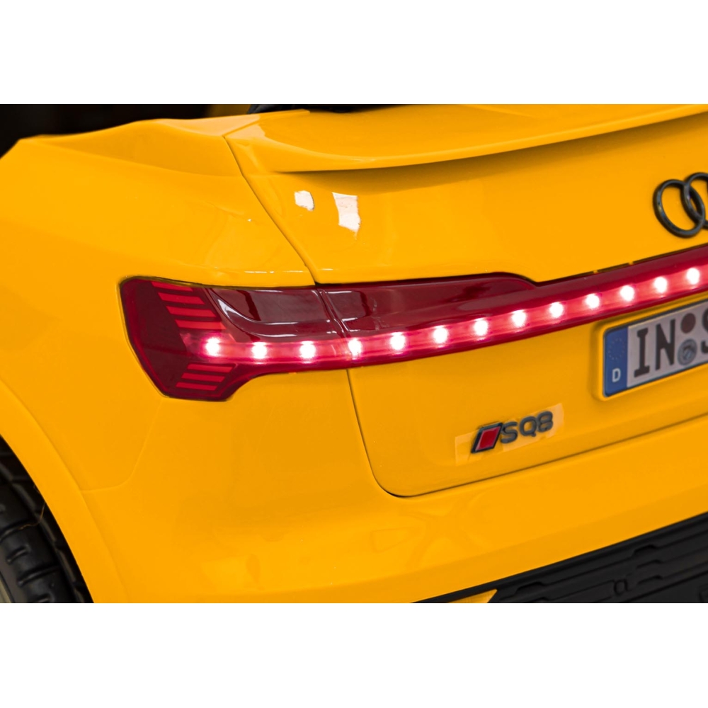 Elektromobilis Audi SQ8, Yellow 2168-Elektromobiliai vaikams, Visureigiai-e-vaikas