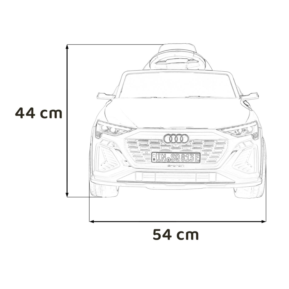Elektromobilis Audi SQ8, Yellow 2168-Elektromobiliai vaikams, Visureigiai-e-vaikas