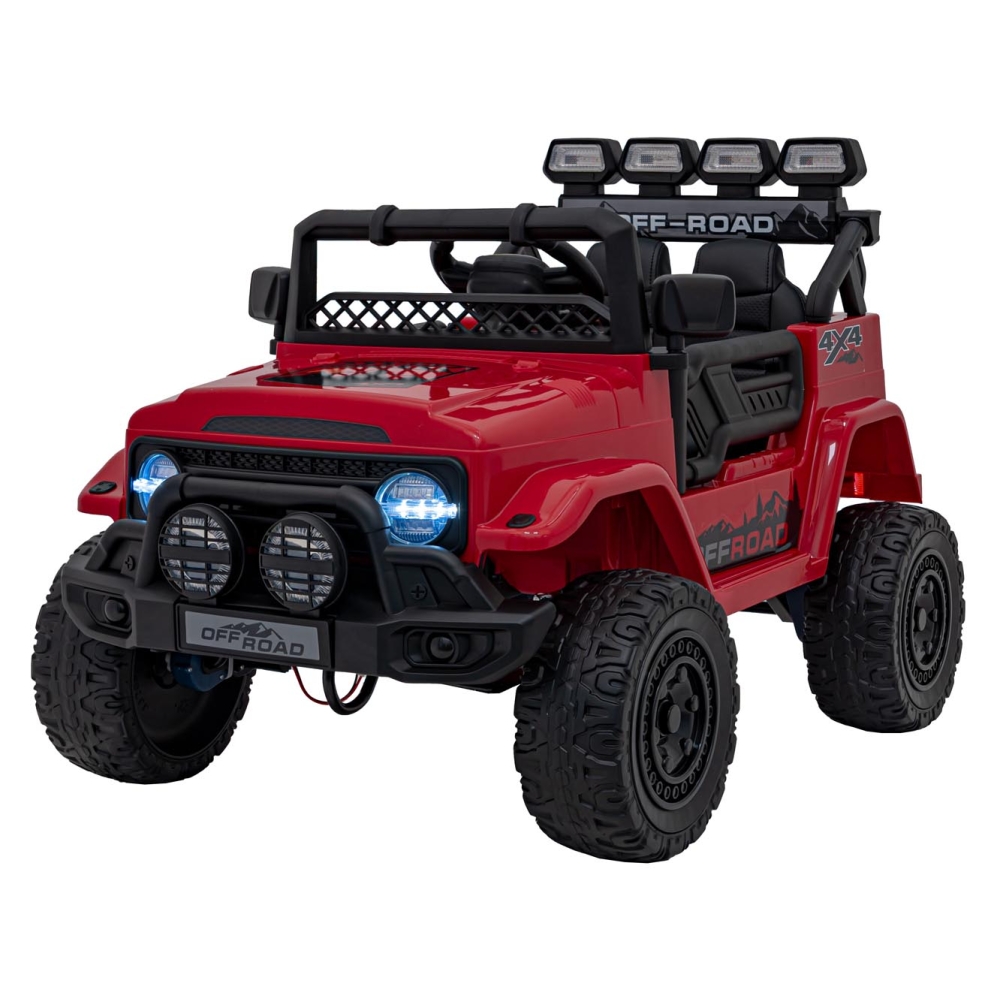 Elektromobilis CLIMBER, Red-Elektromobiliai vaikams, Visureigiai-e-vaikas