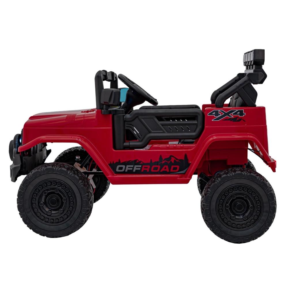 Elektromobilis CLIMBER, Red-Elektromobiliai vaikams, Visureigiai-e-vaikas