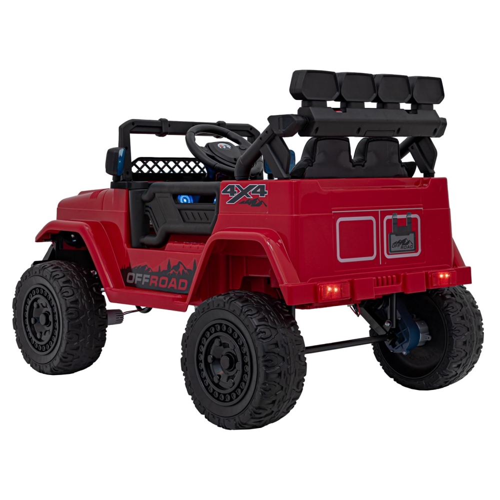 Elektromobilis CLIMBER, Red-Elektromobiliai vaikams, Visureigiai-e-vaikas