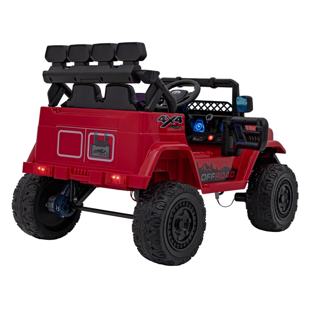 Elektromobilis CLIMBER, Red-Elektromobiliai vaikams, Visureigiai-e-vaikas