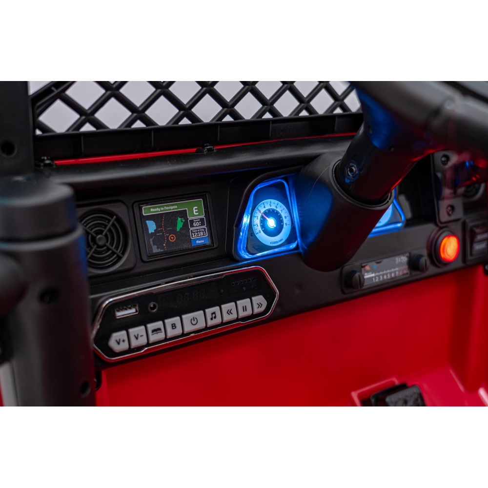 Elektromobilis CLIMBER, Red-Elektromobiliai vaikams, Visureigiai-e-vaikas