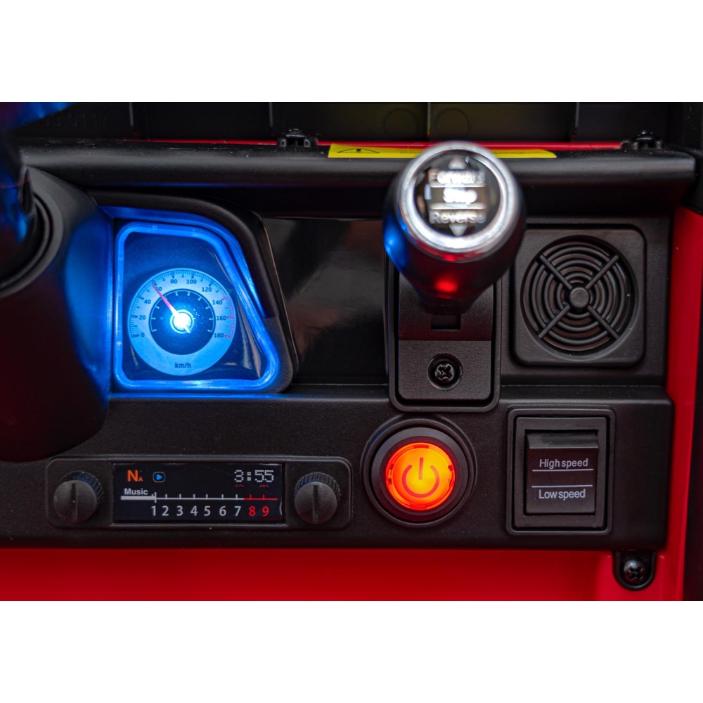Elektromobilis CLIMBER, Red-Elektromobiliai vaikams, Visureigiai-e-vaikas