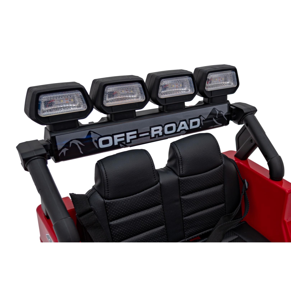 Elektromobilis CLIMBER, Red-Elektromobiliai vaikams, Visureigiai-e-vaikas