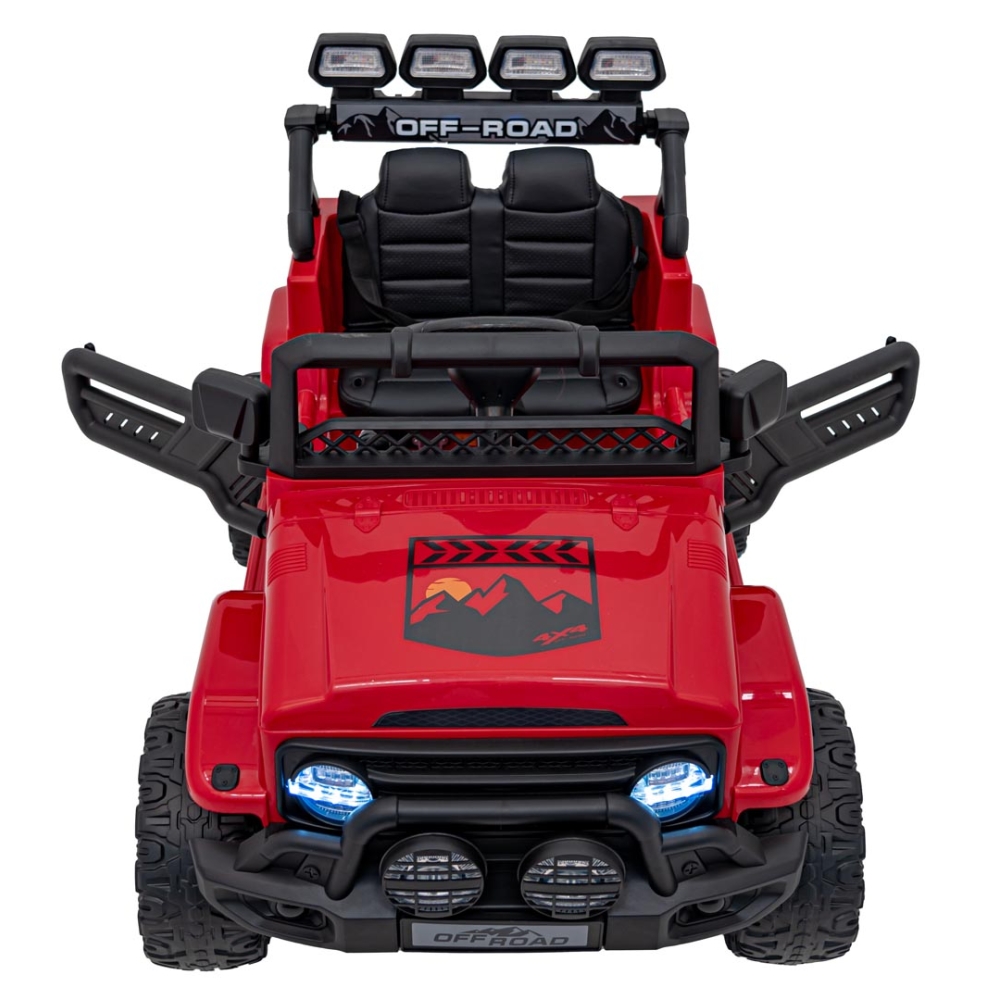 Elektromobilis CLIMBER, Red-Elektromobiliai vaikams, Visureigiai-e-vaikas
