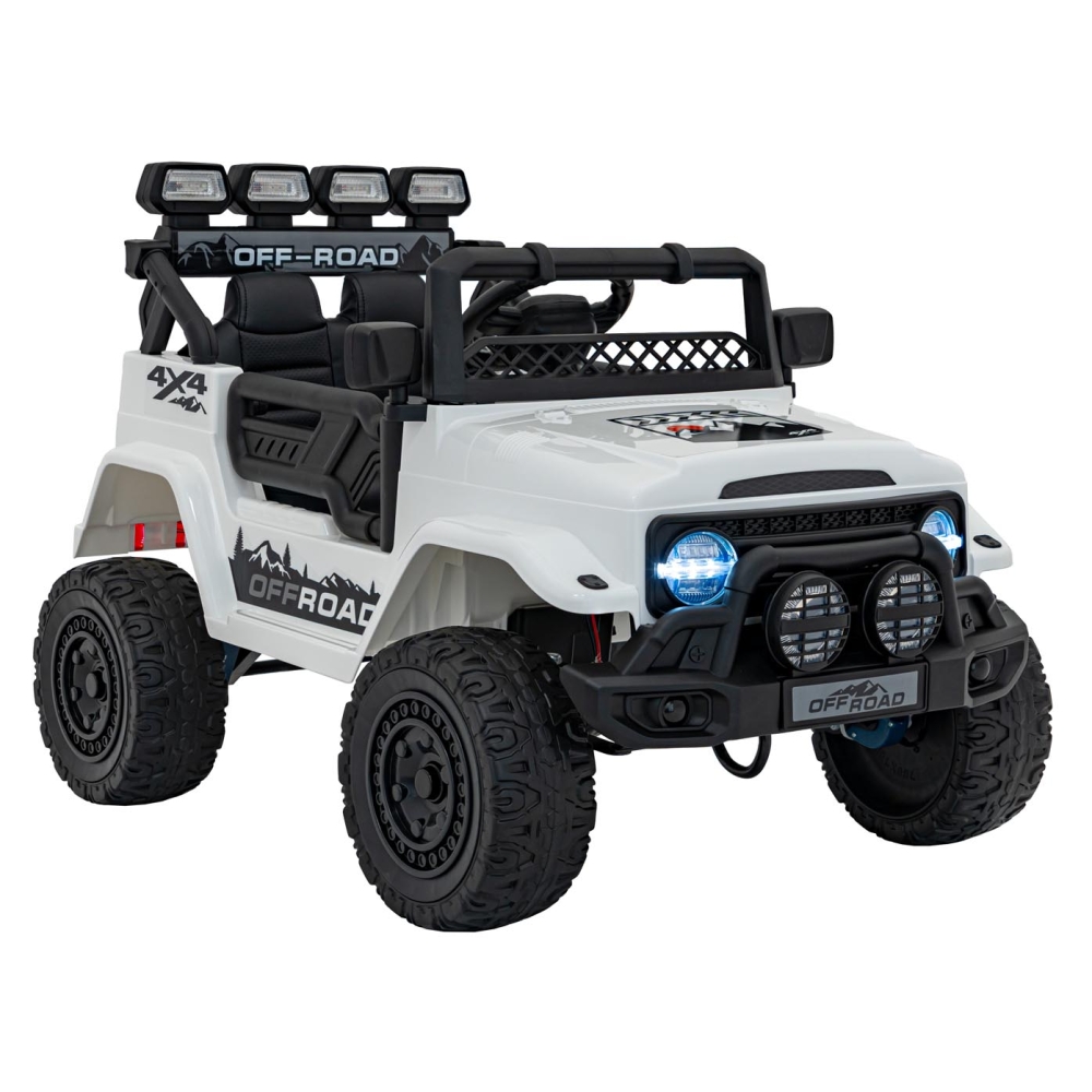 Elektromobilis CLIMBER, White-Elektromobiliai vaikams, Visureigiai-e-vaikas