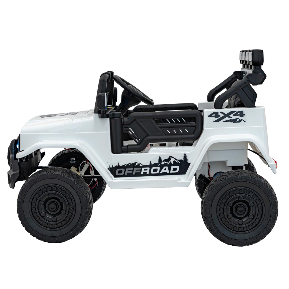 Elektromobilis CLIMBER, White-Elektromobiliai vaikams, Visureigiai-e-vaikas