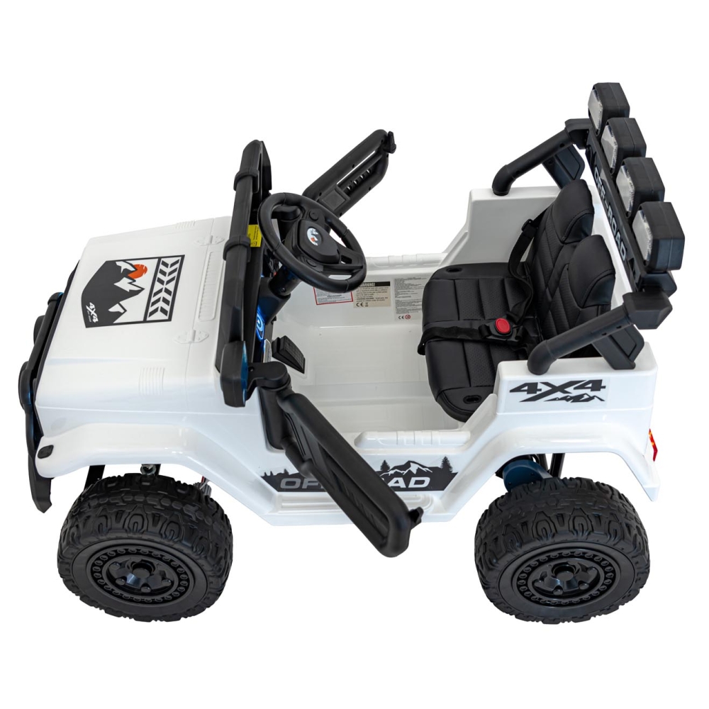 Elektromobilis CLIMBER, White-Elektromobiliai vaikams, Visureigiai-e-vaikas