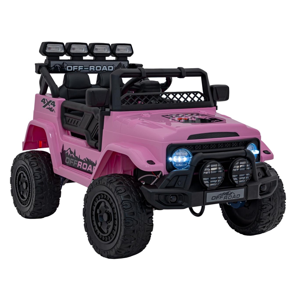 Elektromobilis CLIMBER, Pink-Elektromobiliai vaikams, Visureigiai-e-vaikas