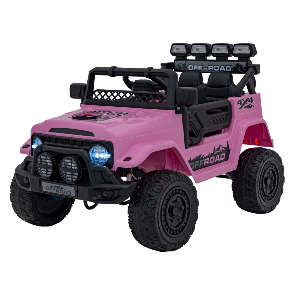 Elektromobilis CLIMBER, Pink-Elektromobiliai vaikams, Visureigiai-e-vaikas