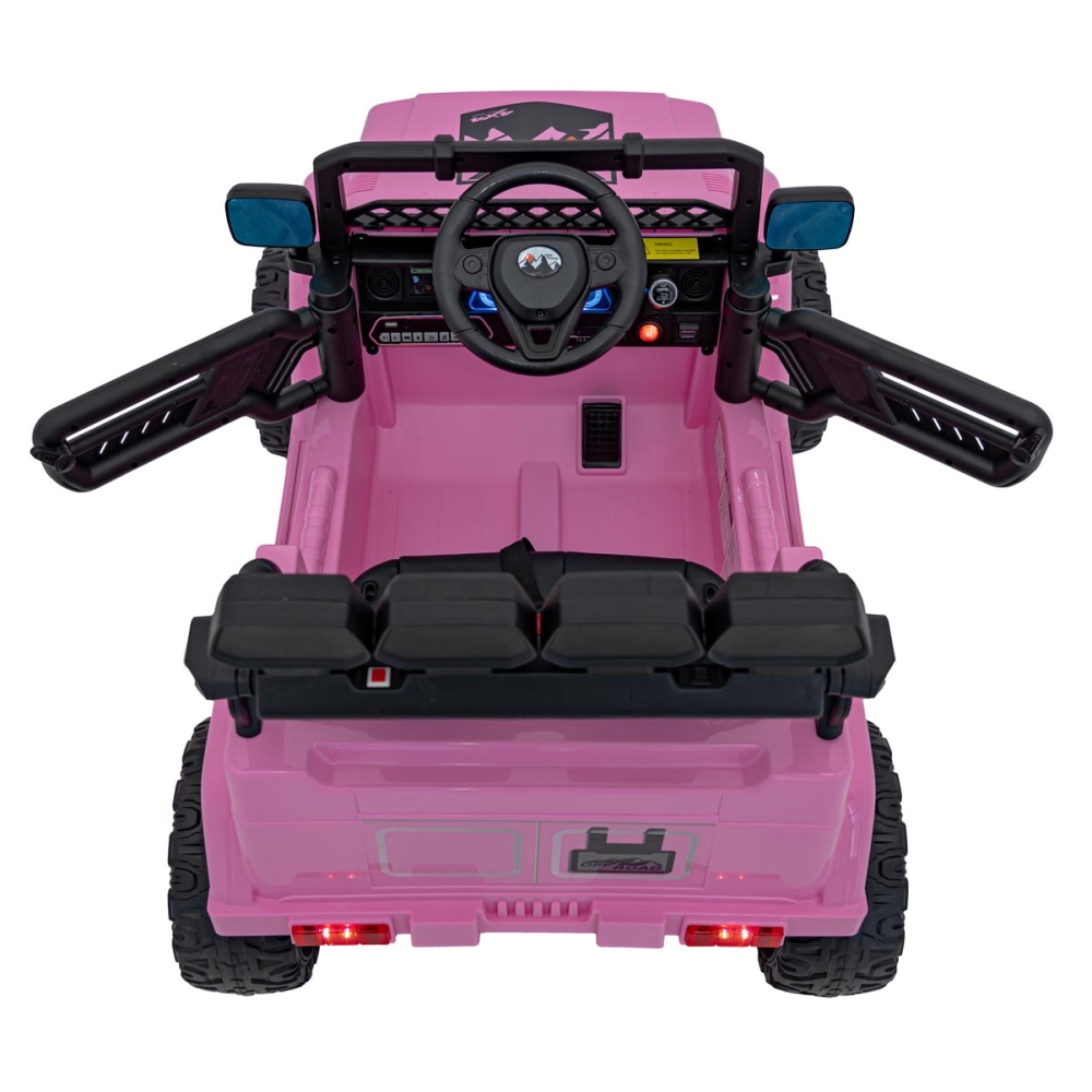 Elektromobilis CLIMBER, Pink-Elektromobiliai vaikams, Visureigiai-e-vaikas