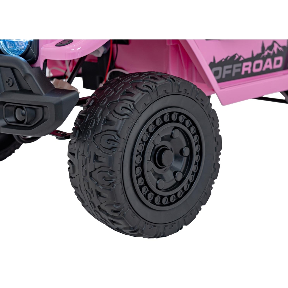 Elektromobilis CLIMBER, Pink-Elektromobiliai vaikams, Visureigiai-e-vaikas
