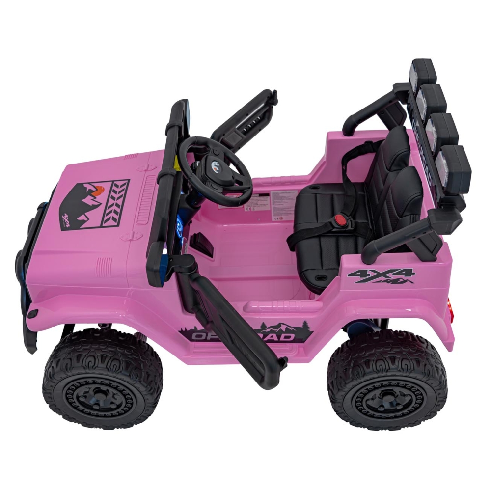 Elektromobilis CLIMBER, Pink-Elektromobiliai vaikams, Visureigiai-e-vaikas