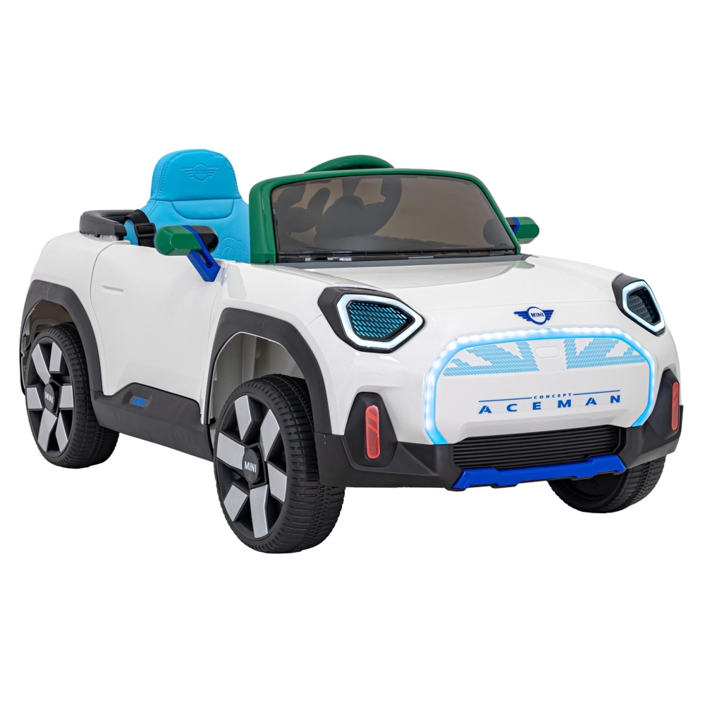 Elektromobilis Mini Concept Aceman, White-Elektromobiliai vaikams, Mašinos-e-vaikas