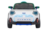 Elektromobilis Mini Concept Aceman, White-Elektromobiliai vaikams, Mašinos-e-vaikas