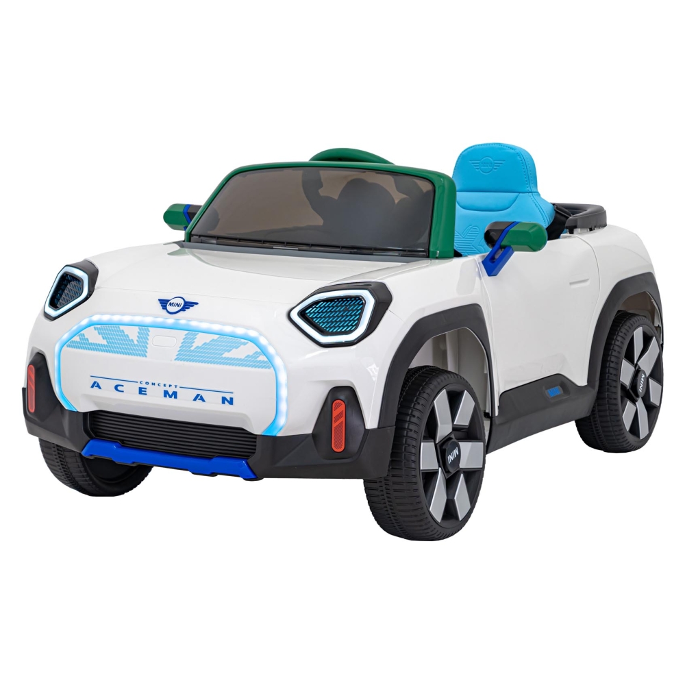 Elektromobilis Mini Concept Aceman, White-Elektromobiliai vaikams, Mašinos-e-vaikas