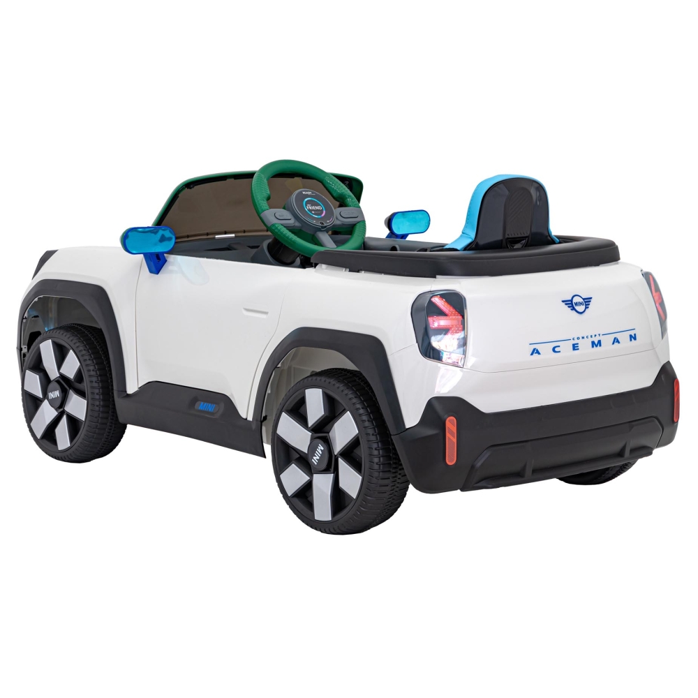 Elektromobilis Mini Concept Aceman, White-Elektromobiliai vaikams, Mašinos-e-vaikas