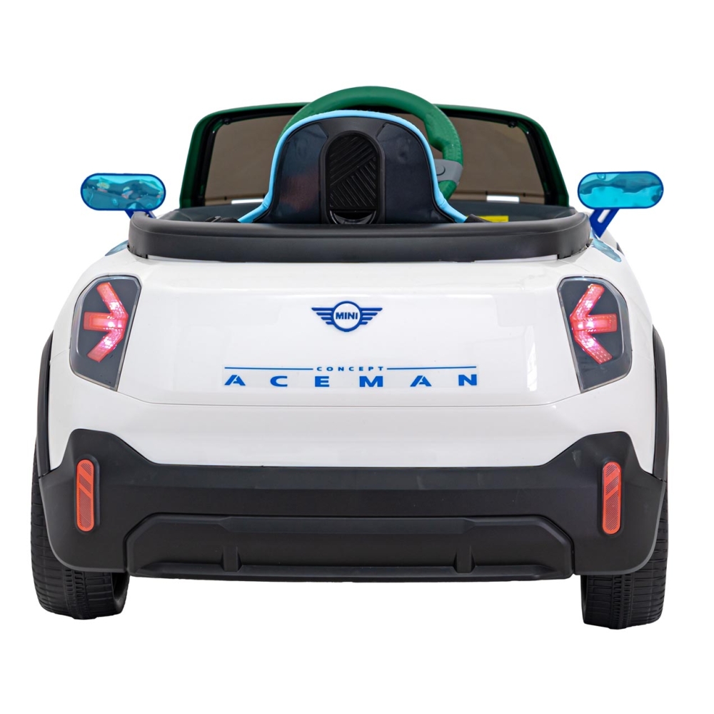 Elektromobilis Mini Concept Aceman, White-Elektromobiliai vaikams, Mašinos-e-vaikas