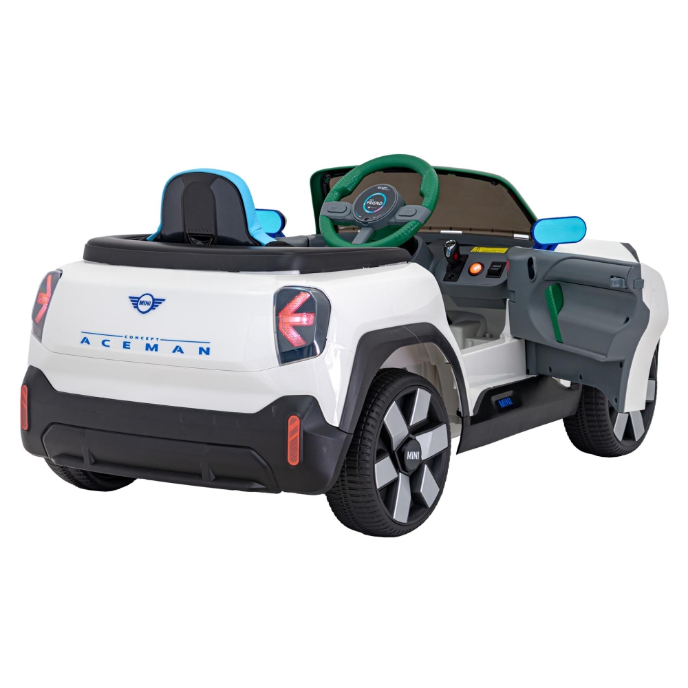 Elektromobilis Mini Concept Aceman, White-Elektromobiliai vaikams, Mašinos-e-vaikas
