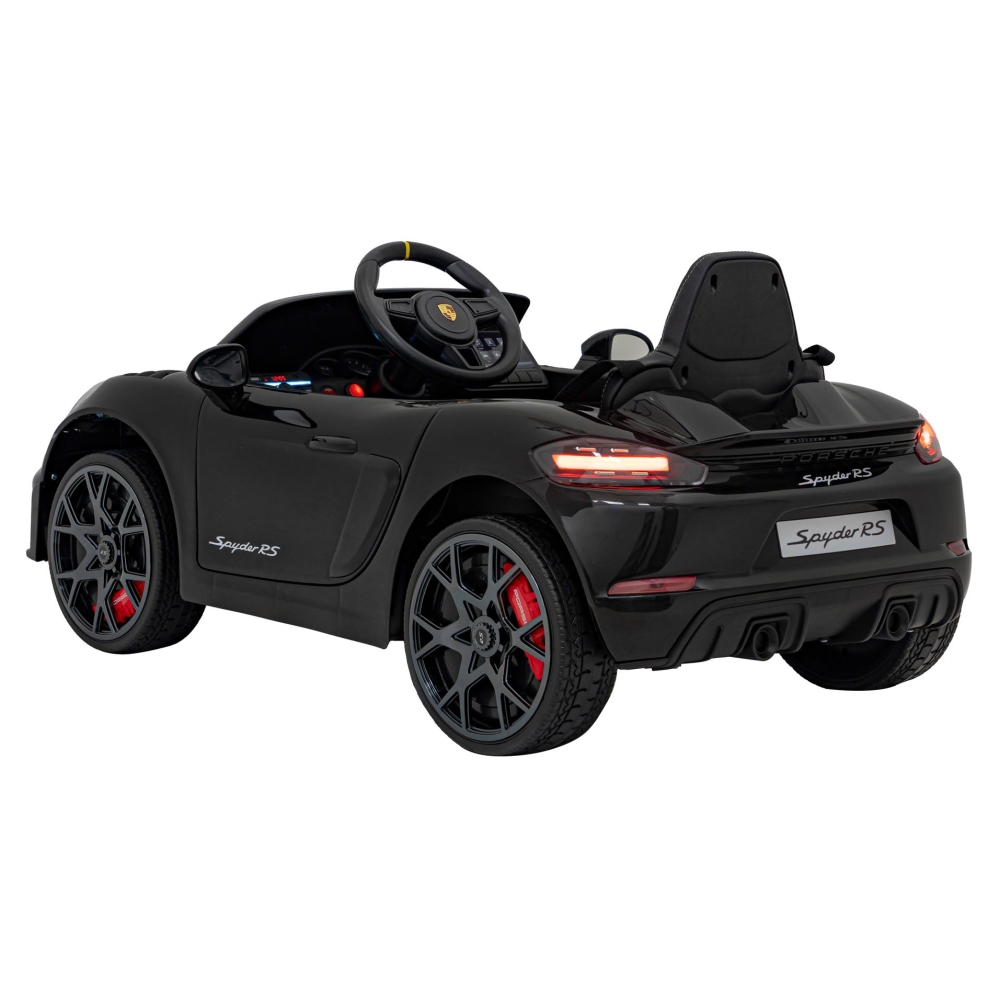 Elektromobilis Porsche Spyder RS 718, Black-Elektromobiliai vaikams, Mašinos-e-vaikas