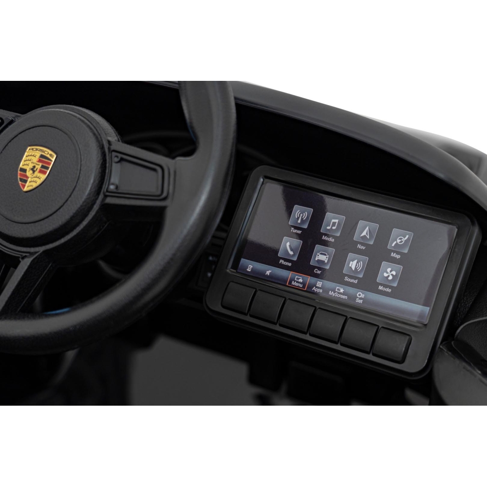 Elektromobilis Porsche Spyder RS 718, Black-Elektromobiliai vaikams, Mašinos-e-vaikas