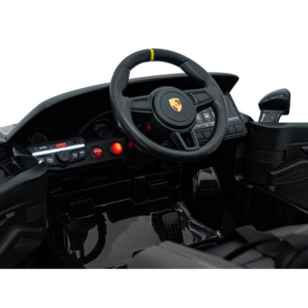 Elektromobilis Porsche Spyder RS 718, Black-Elektromobiliai vaikams, Mašinos-e-vaikas