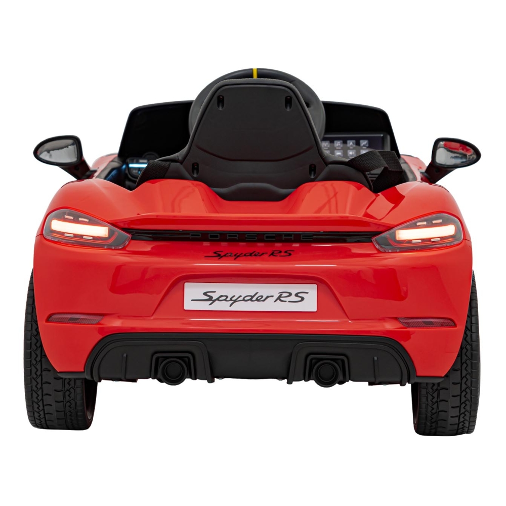 Elektromobilis Porsche Spyder RS 718, Red-Elektromobiliai vaikams, Mašinos-e-vaikas