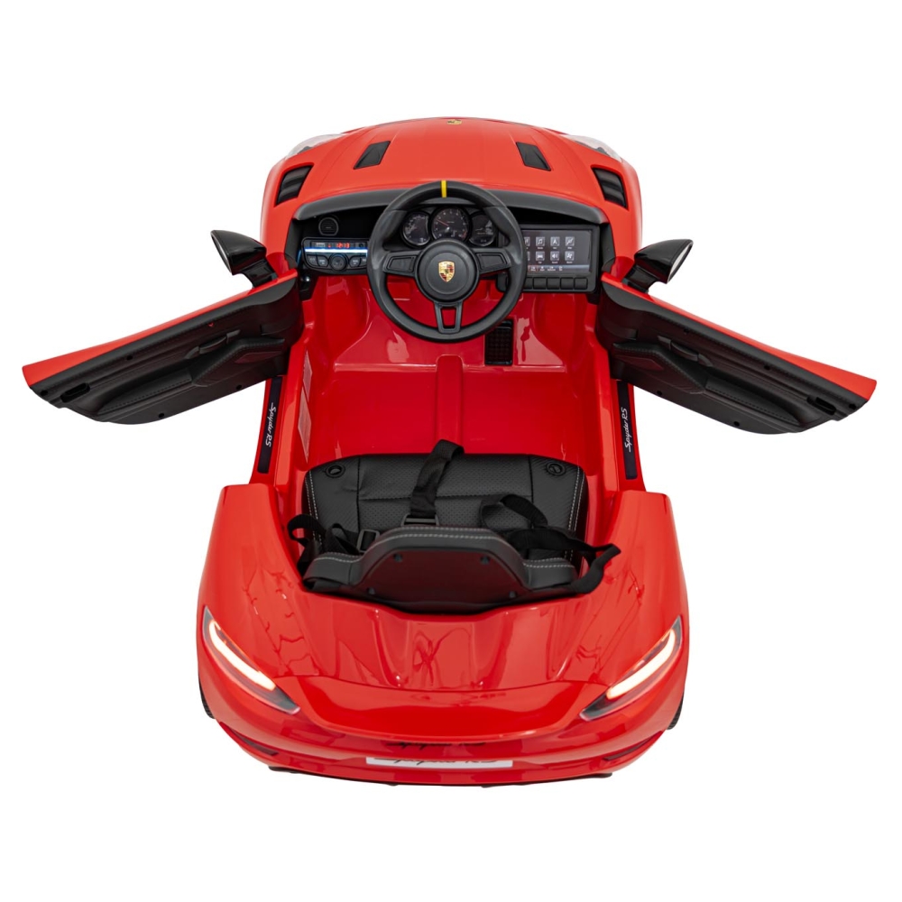 Elektromobilis Porsche Spyder RS 718, Red-Elektromobiliai vaikams, Mašinos-e-vaikas